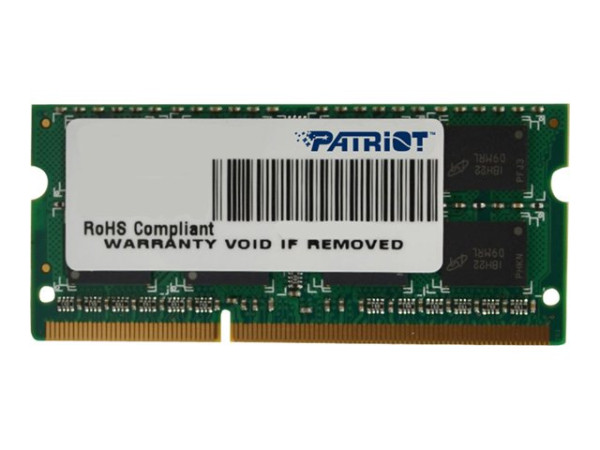 4096 MB Patriot SO-DIMM 4 GB DDR3-1333 (PSD34G13332S) CL9