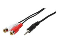 LogiLink Audio cable 1x 3,5mm male 2x Cinch female, 5,0m