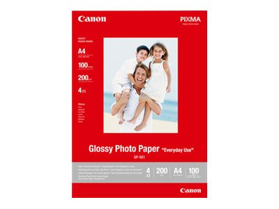 Papier Canon Fotopapier glänzend A4 100 Blatt