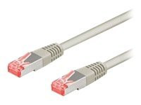 CAT 6 Patchkabel, S/FTP (PiMF), Grau, 10 m - LSZH halogenfre