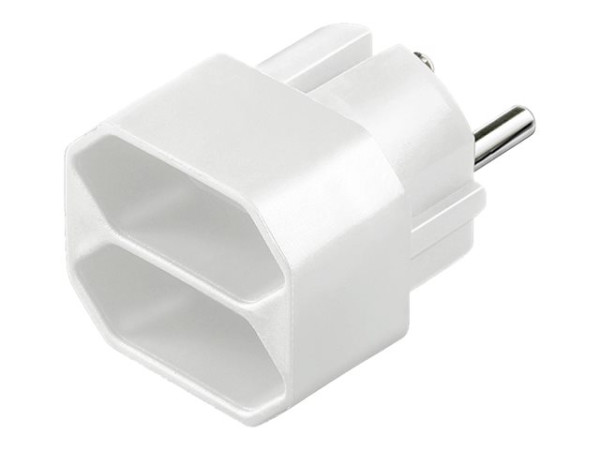 Goobay NK 002 weiss Euro-Mehrfach-Adapter Euro mehrfach Adap