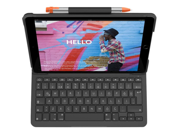 Logitech Slim Folio für iPad 7. Gen bk |