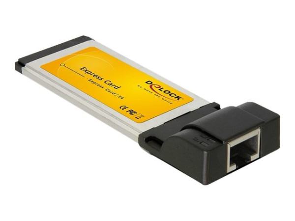 NB ZB Expresscard/34 -> 1x RJ45 1000Mbit DeLock