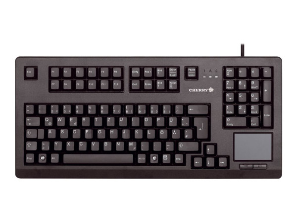 Tastatur Cherry G80-11900 black mit Touchpad, USB