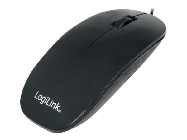 IT Produkte LogiLink "Slim" Optical Mouse, 3 Tasten, schwarz