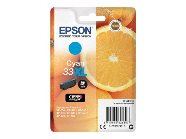 Epson Tinte CY C13T33624012 Claria Premium