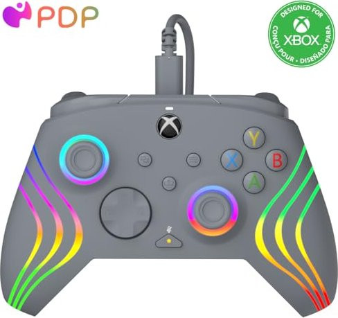 PDP Afterglow Wave Wired (grau, für Xbox & PC)