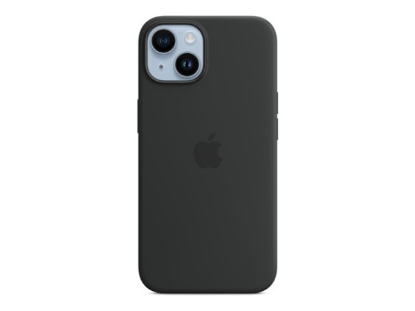 Apple Silikon Case mit MagSafe (schwarz, iPhone 14)