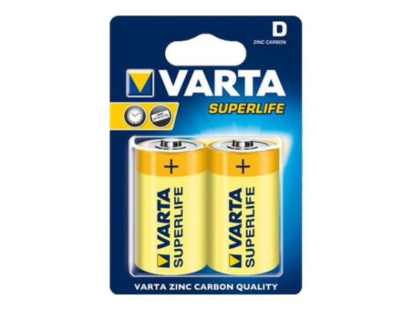 Varta R 20 VSL 2-BL (2020) Varta Superlife Battery Alkali M