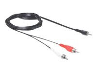Audiokabel Delock 3,5mm stereo -> 2x Cinch St/St 5,00m