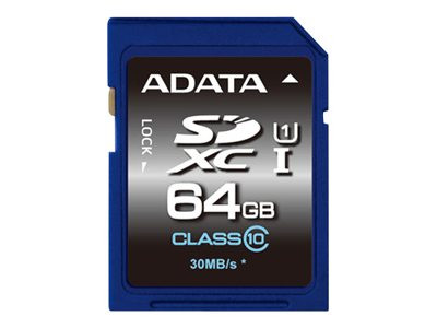 64 GB SDXC Card ADATA Premier UHS-I Class 10 retail