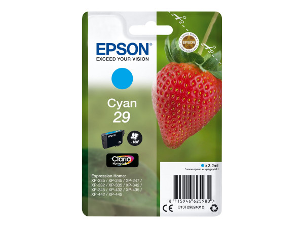 Epson Tinte CY C13T29824012 Claria Home Tinte