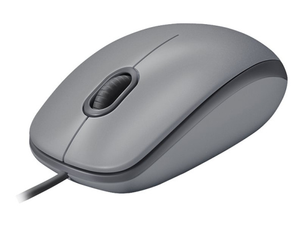 Logitech M110 Silent Corded Mouse gy grau USB