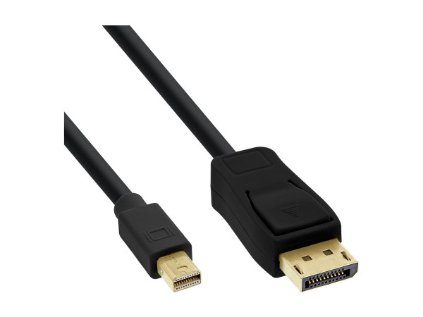 InLine Mini DisplayPort zu DisplayPort Kabel, schwarz, 1m