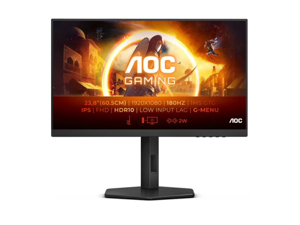 AOC 24G4XE (60 cm (23.8 Zoll), schwarz, FullHD, Fast-IPS,