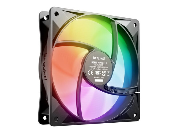 Be quiet Light Wings LX PWM 120 mm Reverse (schwarz, 120