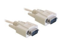 Seriell Kabel Delock D-Sub9 -> D-Sub9 RS-232 St/St 2,00m