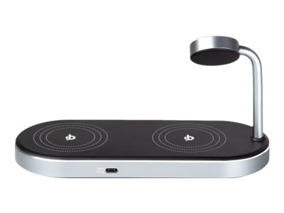 Verbatim Wireless 3-in-1 Ladeständer WCS-03, Qi, MFi