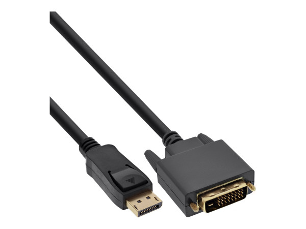 InLine DisplayPort zu DVI Konverter Kabel, schwarz, 10m