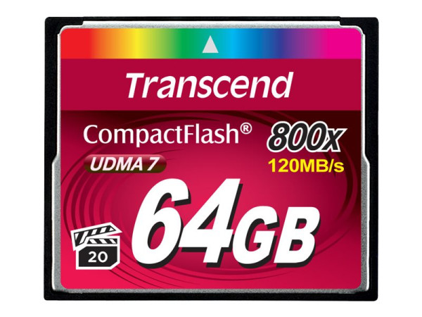 Transcend CompactFlash Card 64 GB Ultimate 800x