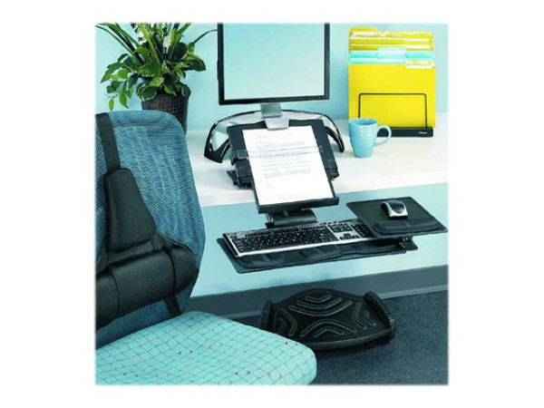 Fellowes Tastatur-Handgelenkauflage Health-V Crystals Gel bl