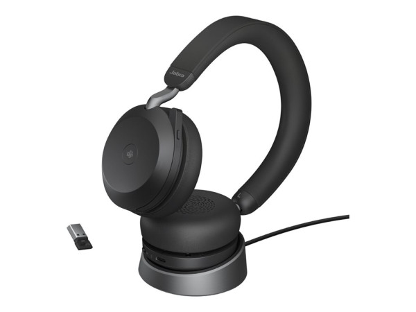Jabra Evolve2 75 Link380a MS Stereo bk | Stand
