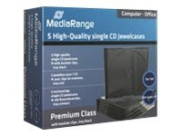 CD Leerbox MediaRange 5pcs Single JewelCase retail