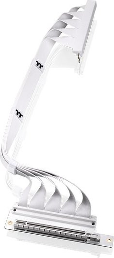 Thermaltake PCI-E 4.0 Dual 90ø Riser Cable (weiß, 40cm)