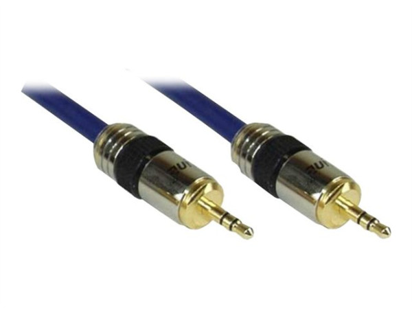 InLine® Klinken-Kabel PREMIUM, 3,5mm Stecker / Stecker,0,5m