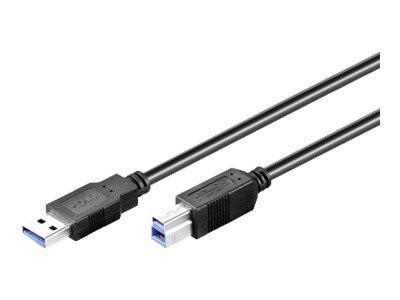 USB-Kabel USB 3.0 A-B 3m SCHWARZ