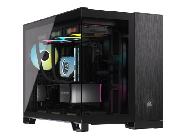 Corsair 2500X (schwarz/anthrazit, Tempered Glass x 2)