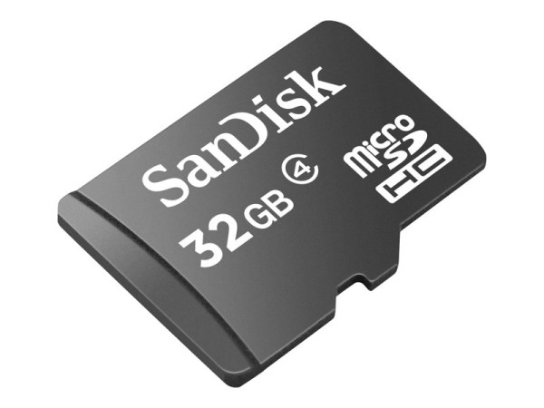 32 GB MicroSDHC Card SANDISK + SD Adapter Photo SDSDQB-032G