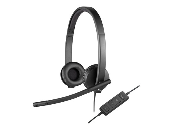 Logitech USB Stereo Headset H570e schwarz ohraufliegend