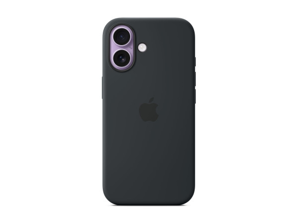Apple Silikon Case mit MagSafe (schwarz, iPhone 17)