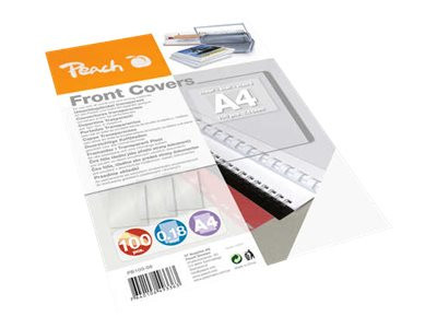 Peach Einbanddeckel transparent A4 farblos, 100 Blatt für