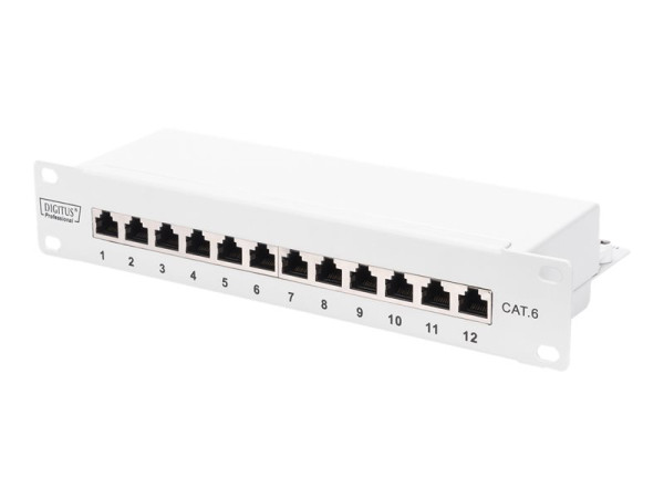 DIGITUS Professional CAT 6, Klasse E Patch Panel, geschirmt,