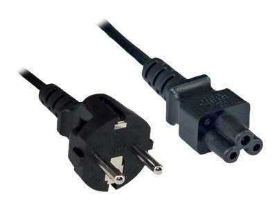 InLine® Netzkabel für Notebook, 3pol Kupplung, schwarz, 5m