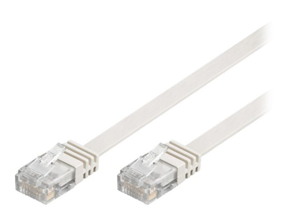 Goobay (ohne Kennzeichnung) CAT FLAT 5-500 WEISS 5m CAT 5e