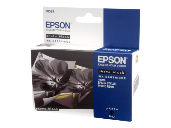 Epson C13T05914010|T0591 Tintenpatrone schwarz Foto, 640