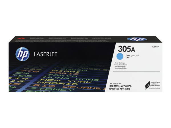 Toner HP 305A (CE411A) cyan (ca. 2600 Seiten)