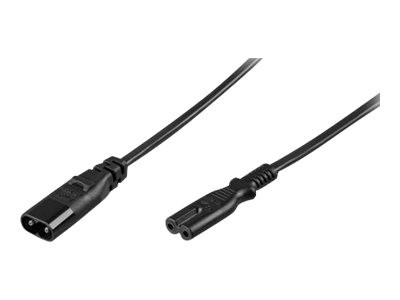 Goobay NK 127 S-0200 2.0m schwarz Netzkabel Geräteverl