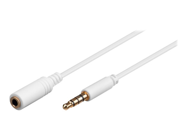 Goobay AVK 181-0050 mini (3,5 M>3,5 F) 0,5m whi Audio