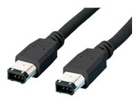 Firewire-Kabel MediaRange IEEE1394 1,8m, black