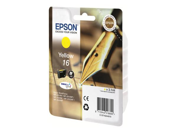 Patrone Epson WF2010/2510/2530/2540 ye T1624