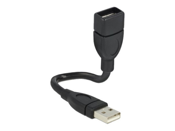 USB Kabel Delock A -> A St/Bu 0.15m ShapeCable