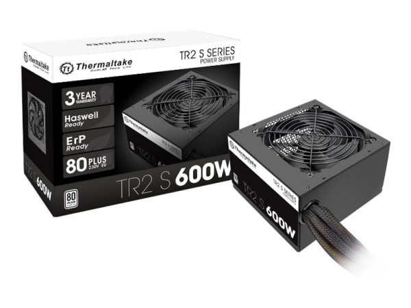 Thermaltake TR2 S 600W, PC-Netzteil schwarz, 2x PCIe 600