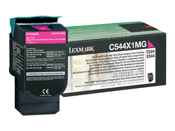 Lexmark C544X1MG Toner magenta return program, 4.000 Seiten