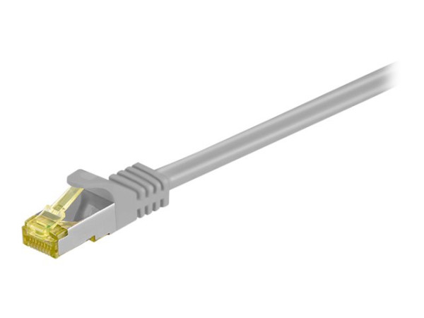 CAT6A 500Mhz Patchkabel, S/FTP (PiMF), Grau, 7,5 m - LSZHnfr