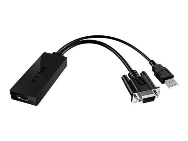 HDMI Adapter IcyBox VGA + Audio -> HDMI IB-AC512 (b)
