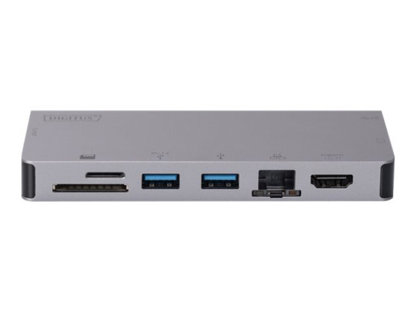 Digitus Multiport Travel Dock USB-C | 8-Port grau,